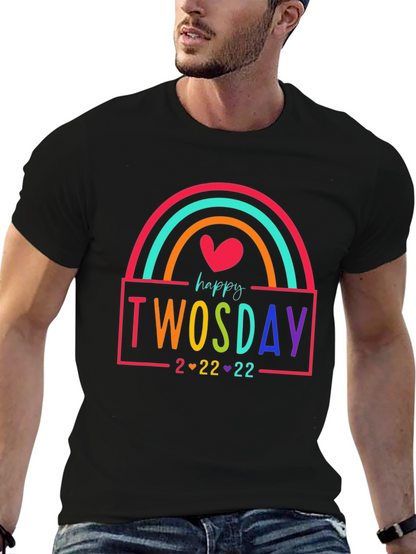 Happy Twosday Rainbow T-Shirt
