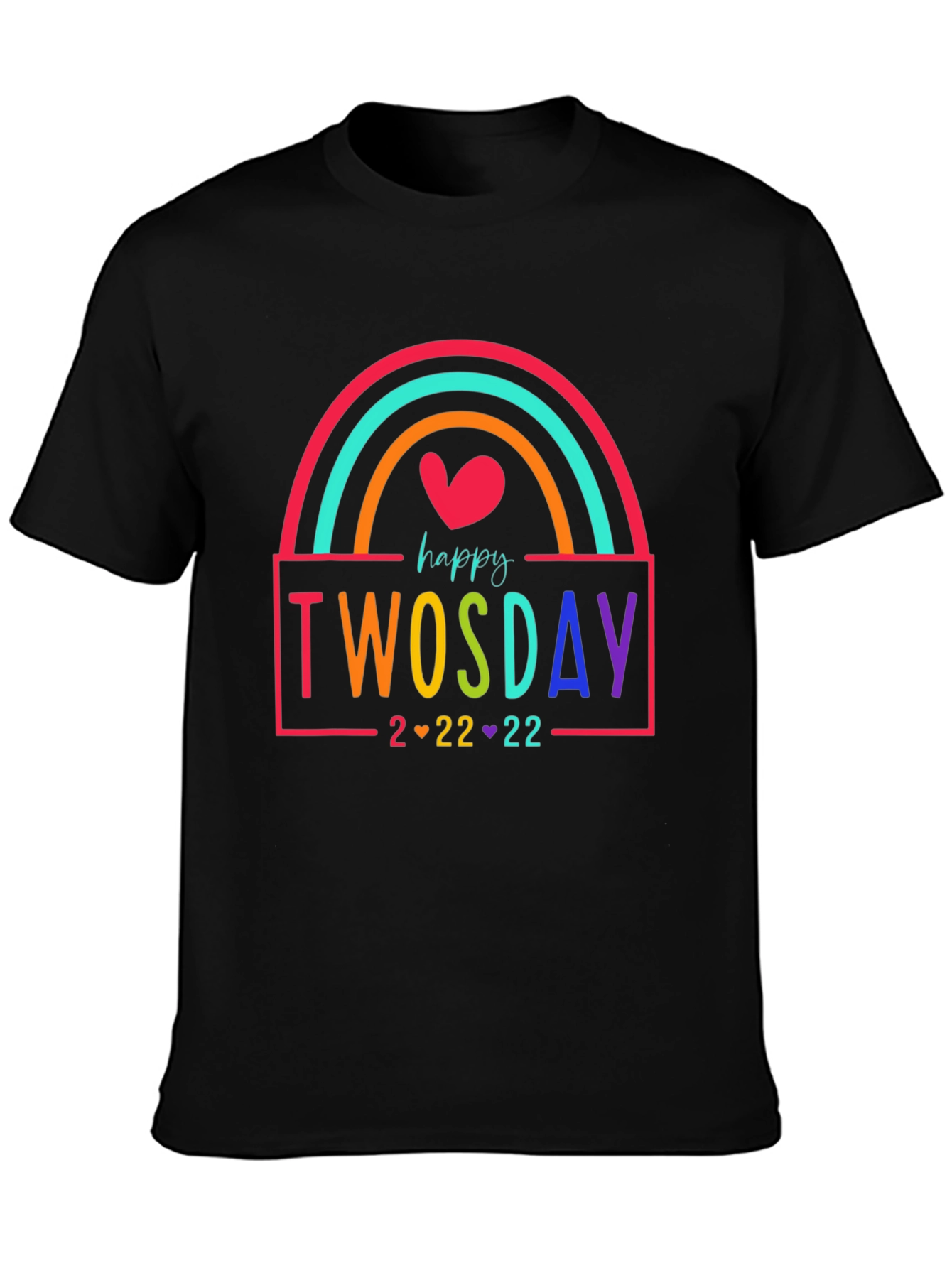 Happy Twosday Rainbow T-Shirt