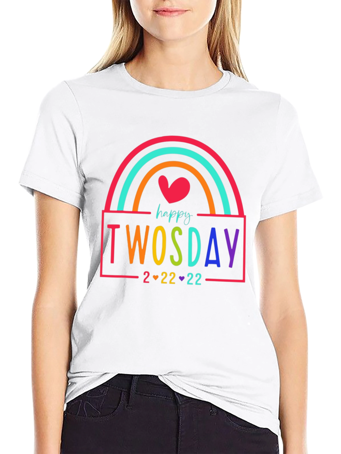 Happy Twosday Rainbow T-Shirt