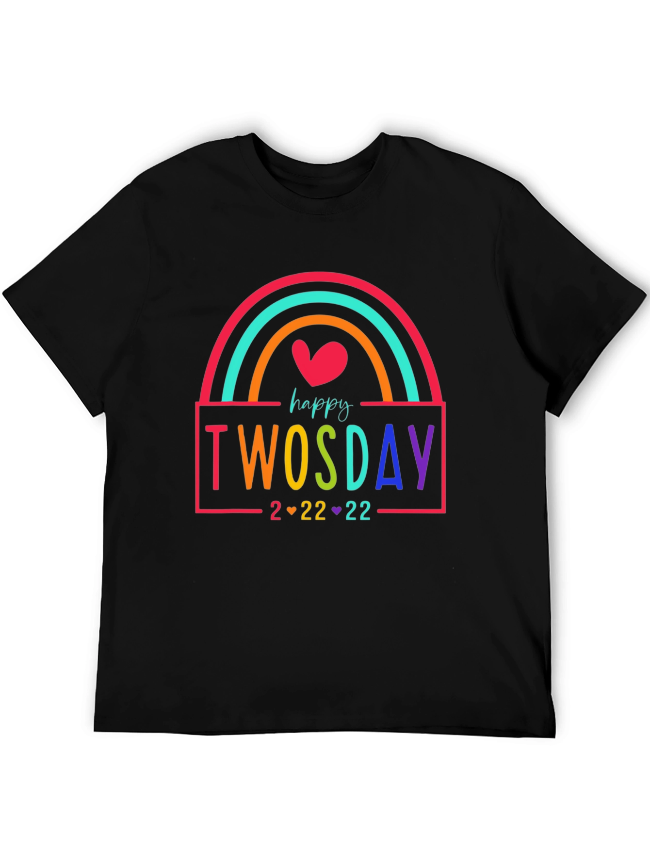 Happy Twosday Rainbow T-Shirt