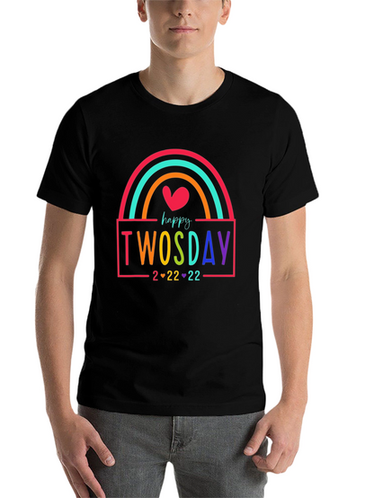 Happy Twosday Rainbow T-Shirt
