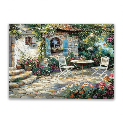 Charming Provence Stone Cottage Secret Flower Courtyard Puzzle
