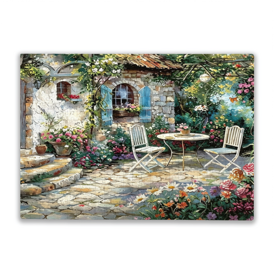 Charming Provence Stone Cottage Secret Flower Courtyard Puzzle