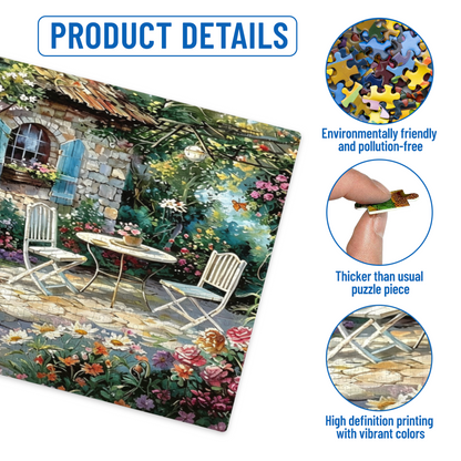 Charming Provence Stone Cottage Secret Flower Courtyard Puzzle