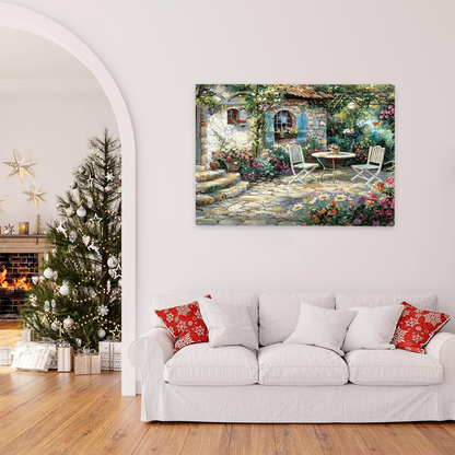 Charming Provence Stone Cottage Secret Flower Courtyard Puzzle