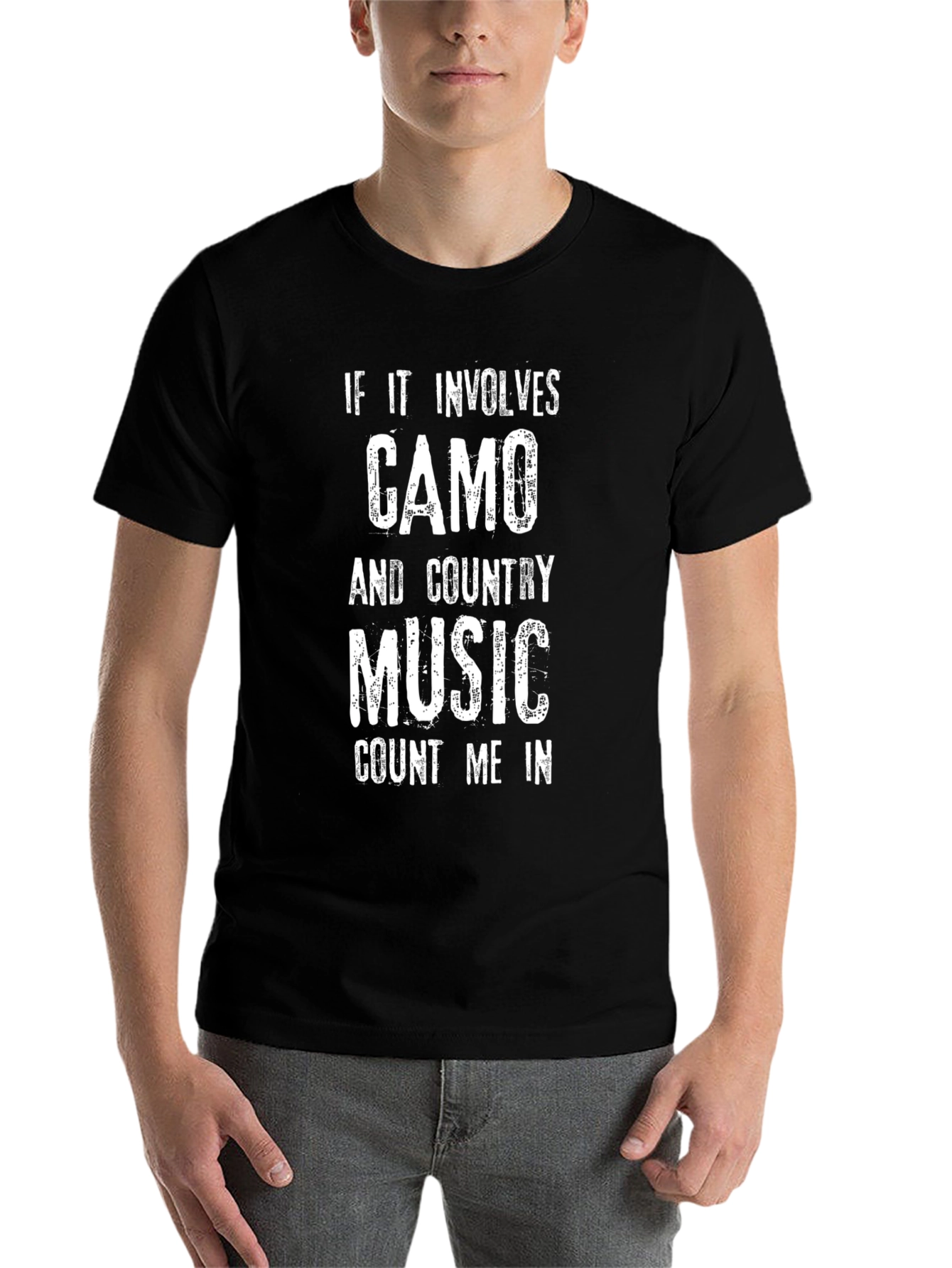 Camo & Country Music T-Shirt - Count Me In!