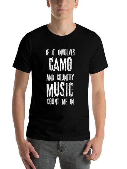 Camo & Country Music T-Shirt - Count Me In!