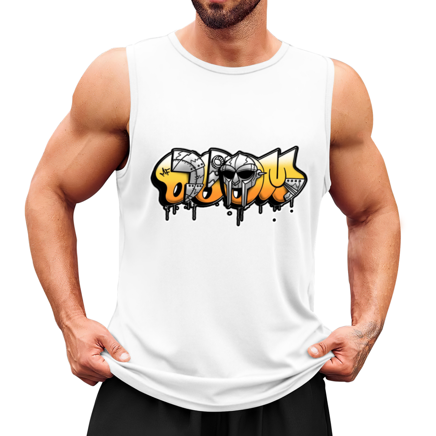 MF DOOM Classic Hip Hop Graffiti Drip Art Tank Shirt