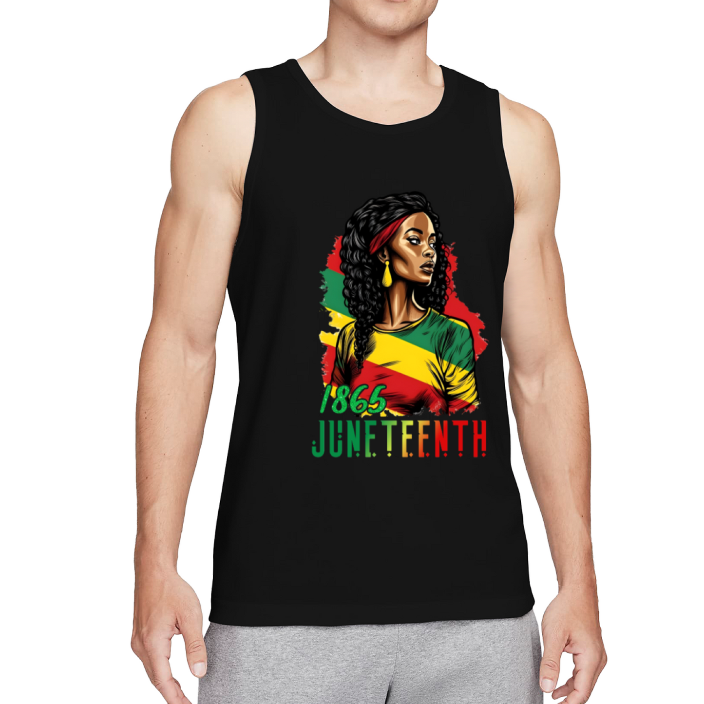1865 Juneteenth Black Pride Portrait Tank Top