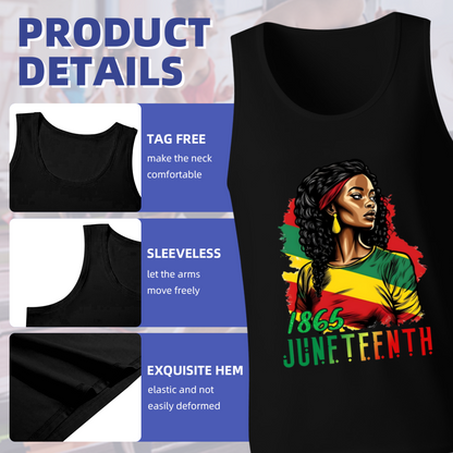 1865 Juneteenth Black Pride Portrait Tank Top