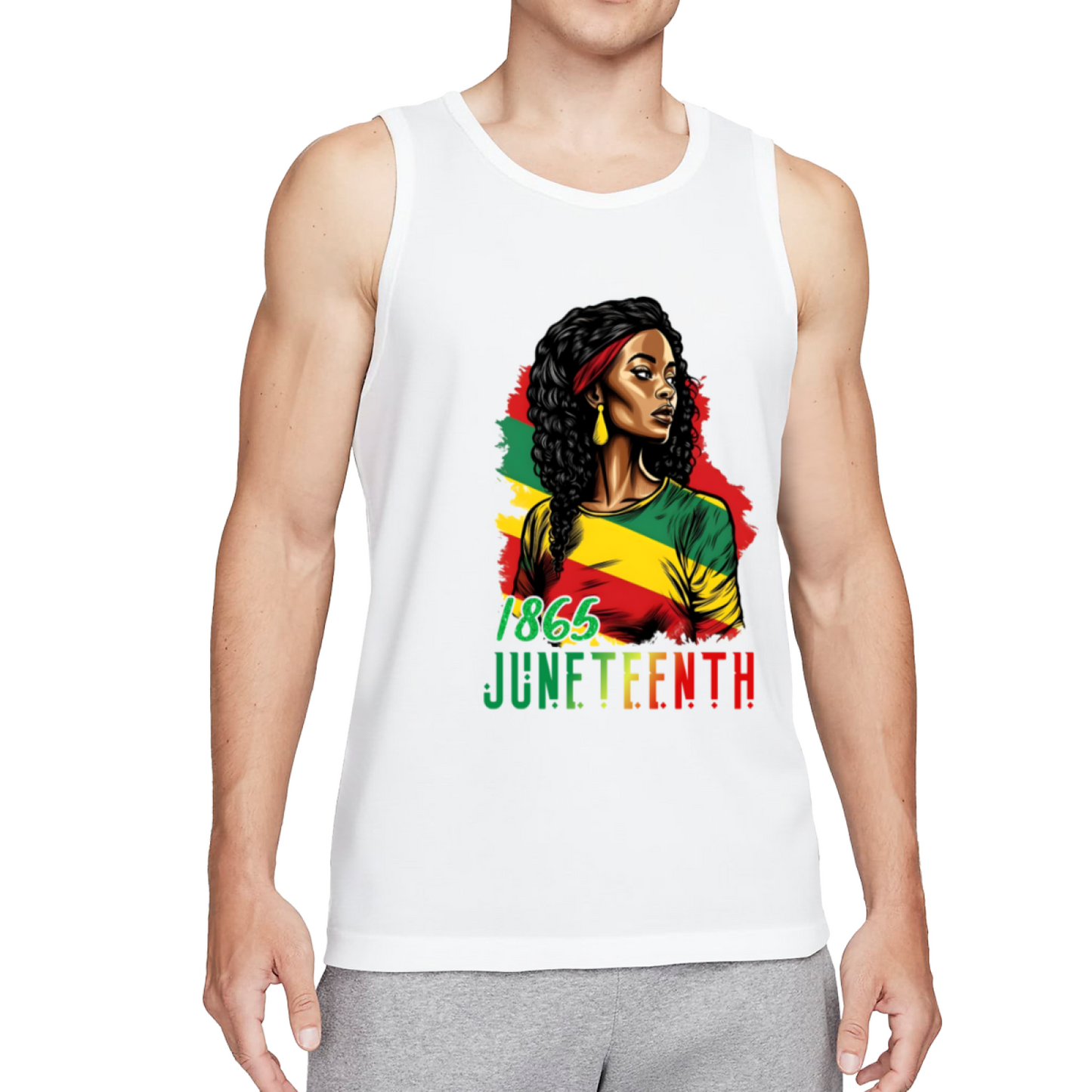 1865 Juneteenth Black Pride Portrait Tank Top