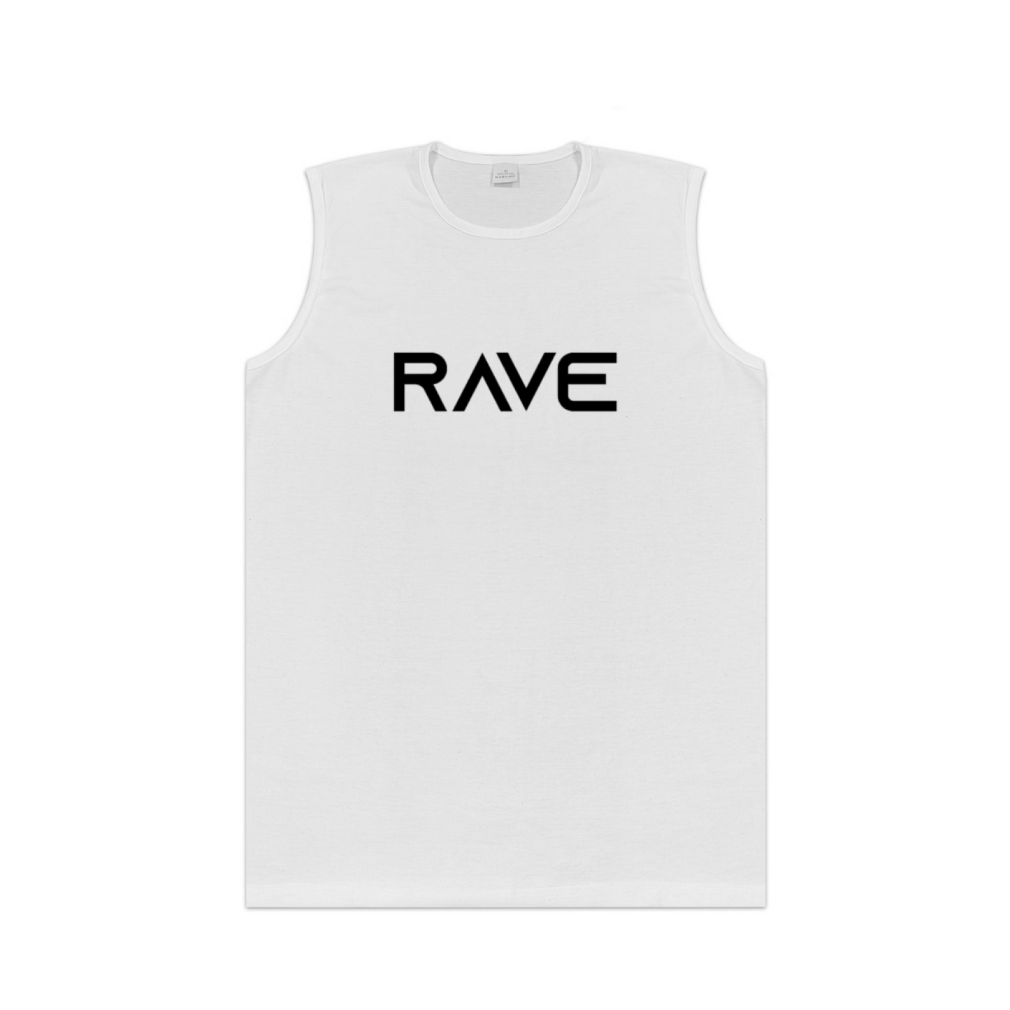 Minimal Bold RAVE Letter EDM Festival Sleeveless Shirt
