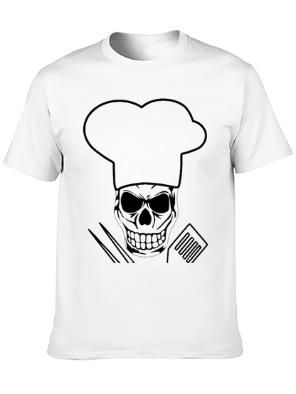 Chef Skull T-Shirt - Culinary Skeleton Tee