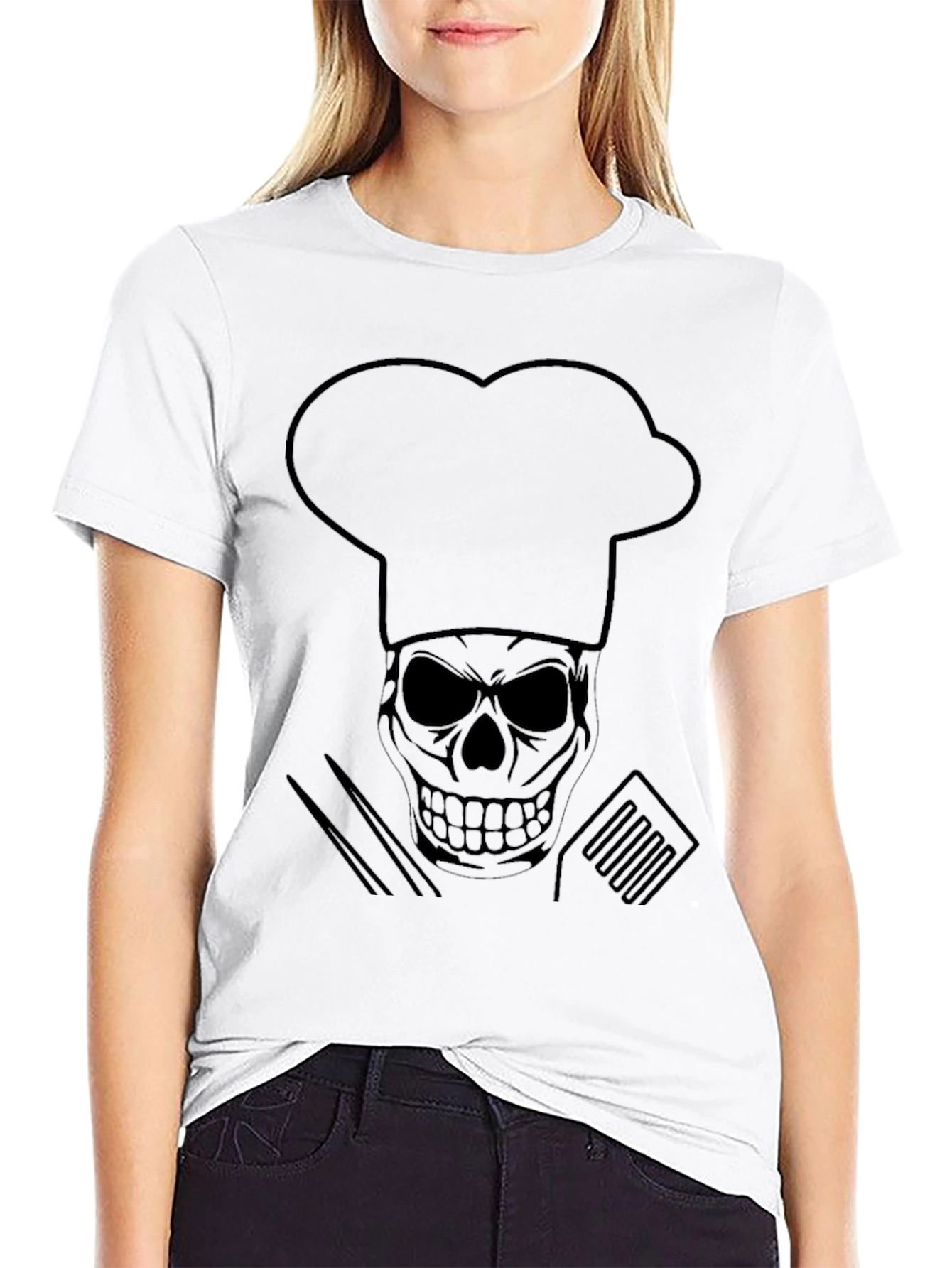 Chef Skull T-Shirt - Culinary Skeleton Tee