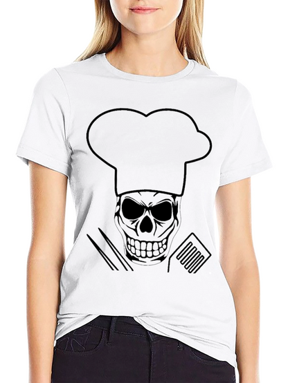 Chef Skull T-Shirt - Culinary Skeleton Tee