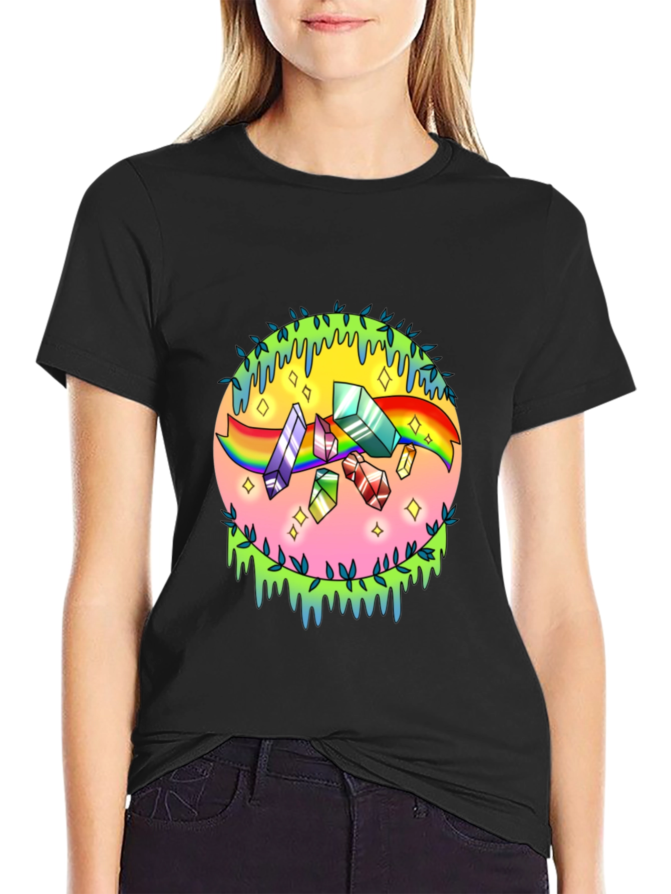 Crystal Rainbow Graphic Tee