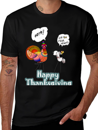 Funny Thanksgiving Turkey & Snoopy Graphic Tee