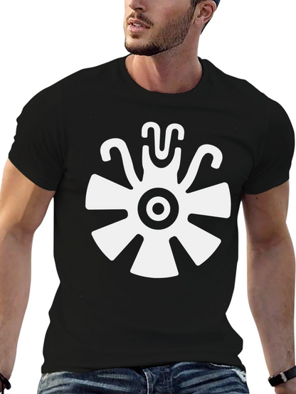 Aztec Sun God T-Shirt - Black