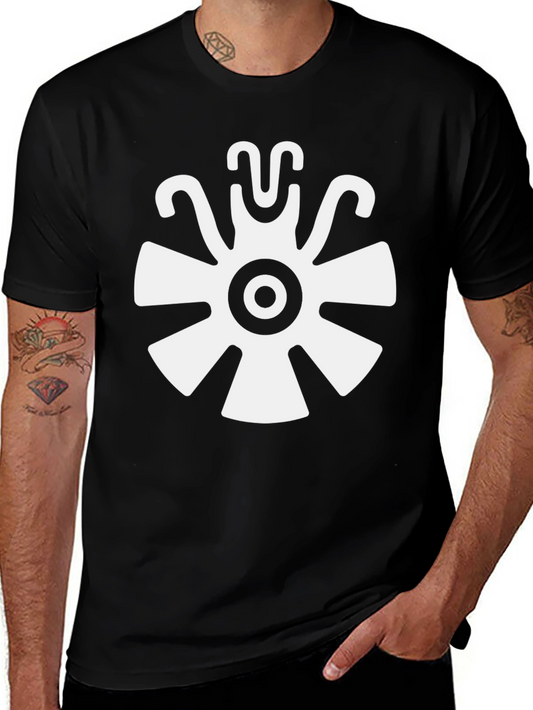 Aztec Sun God T-Shirt - Black