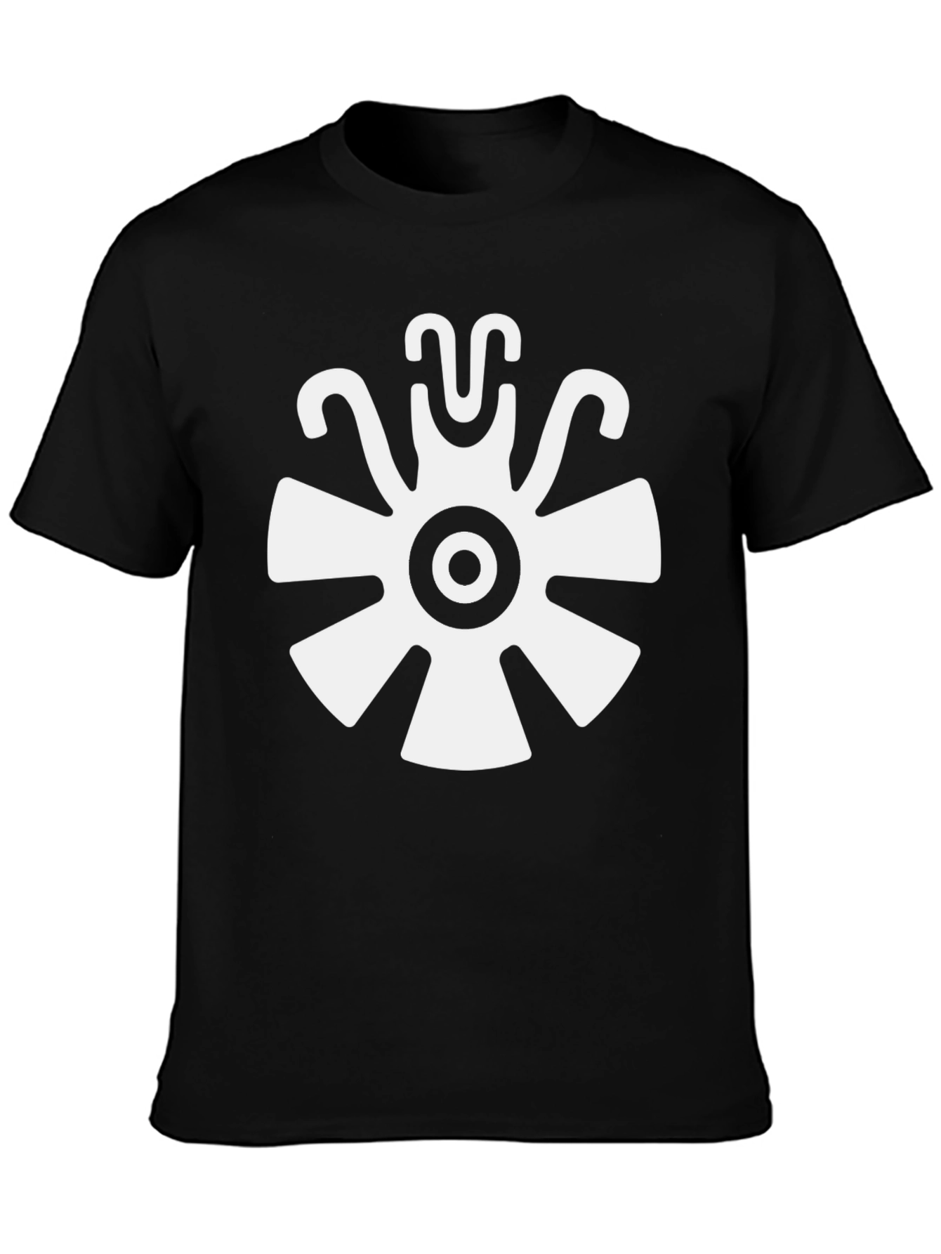 Aztec Sun God T-Shirt - Black