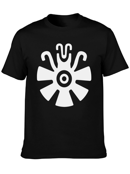 Aztec Sun God T-Shirt - Black