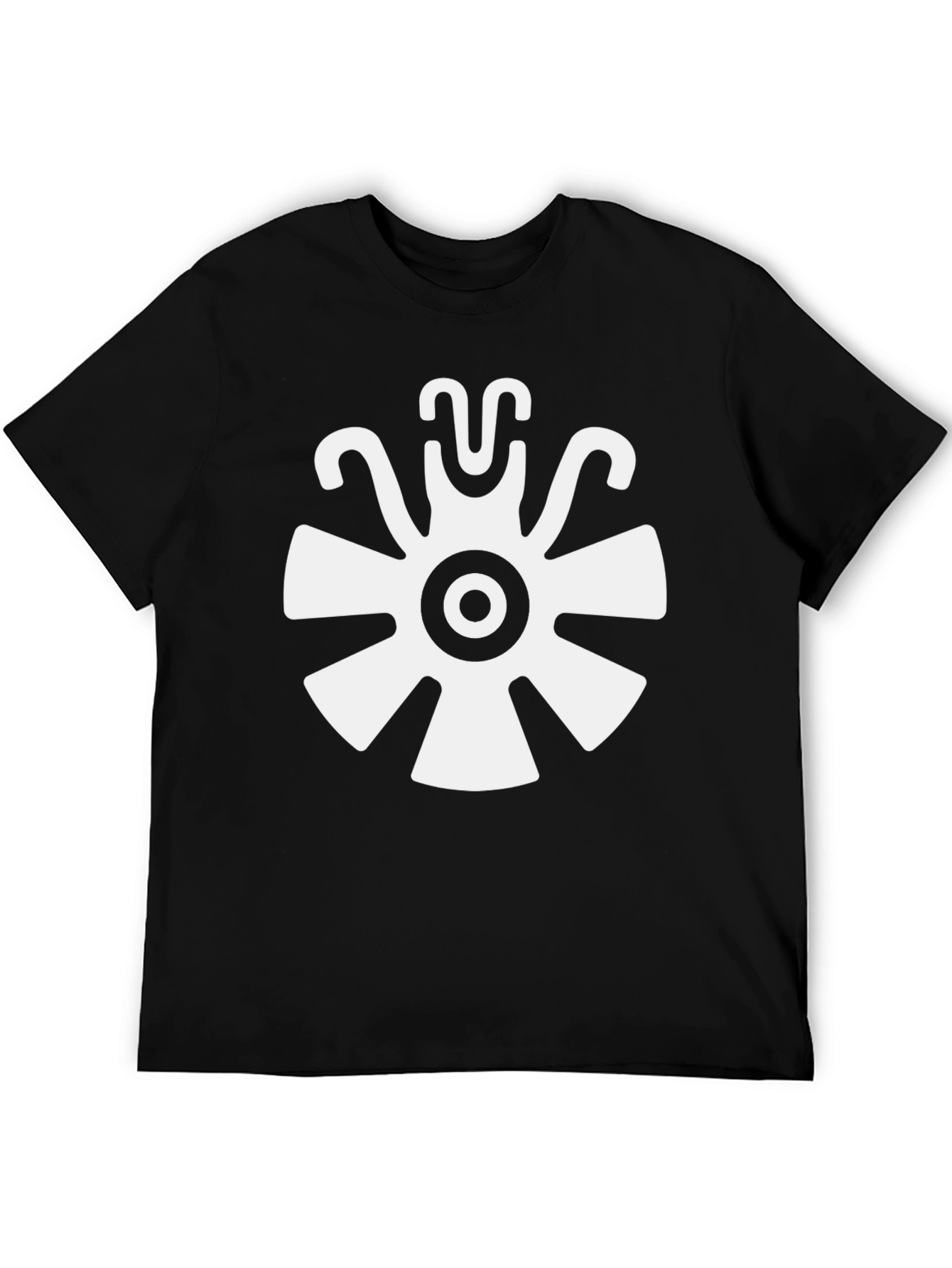 Aztec Sun God T-Shirt - Black