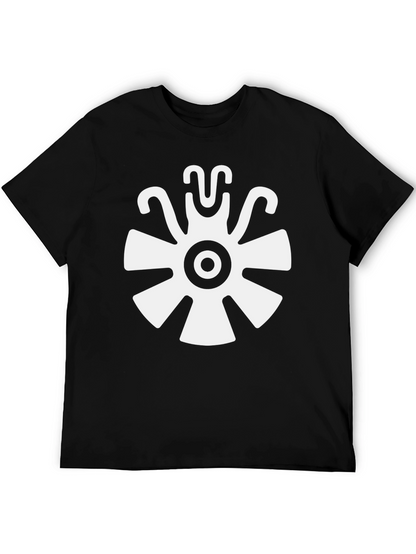 Aztec Sun God T-Shirt - Black