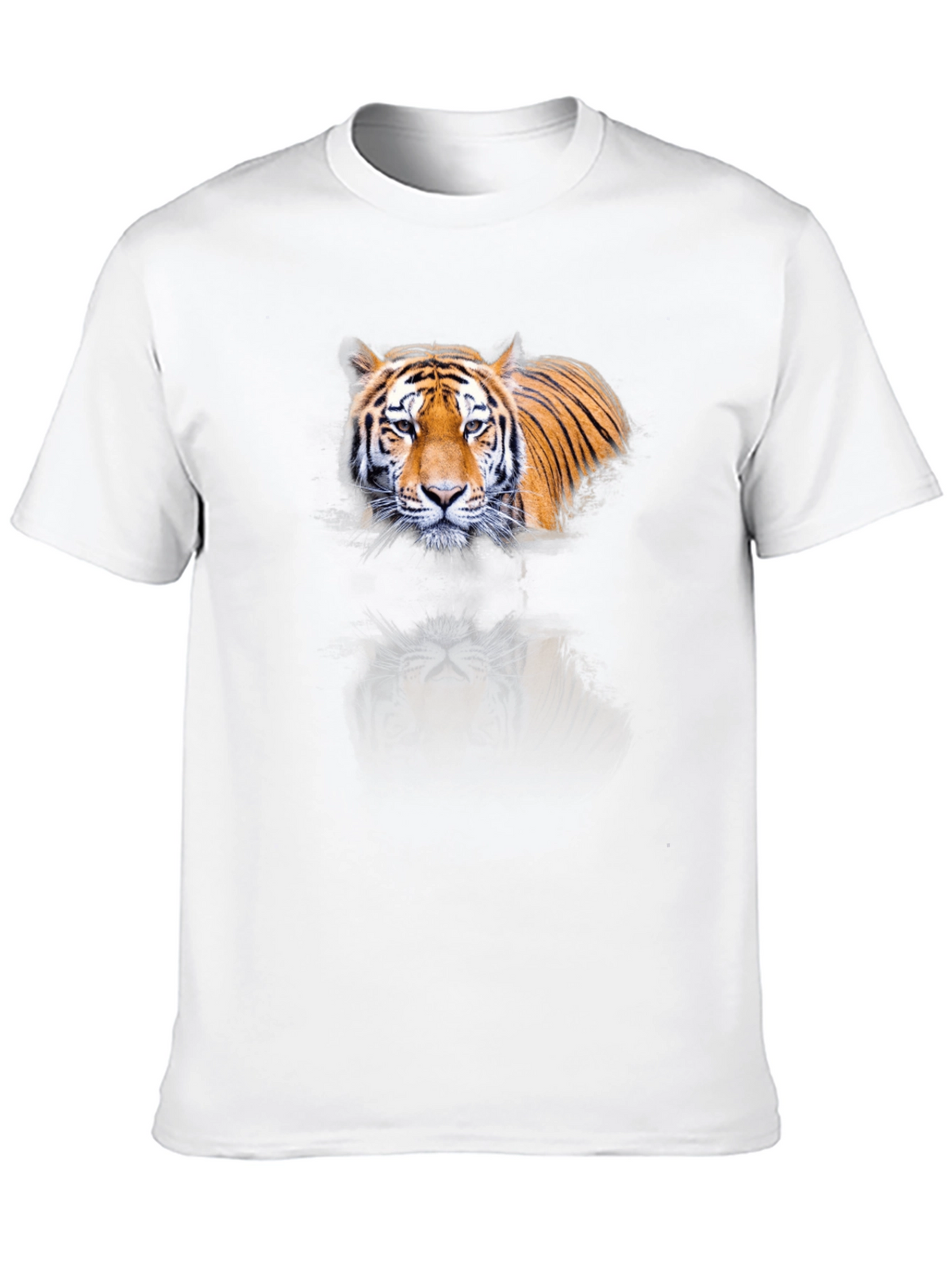 Tiger Graphic Print Black T-Shirt