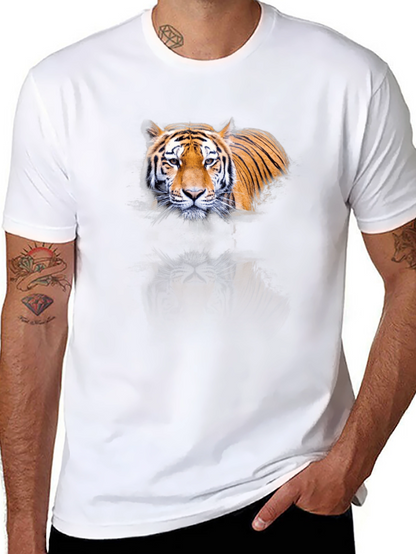 Tiger Graphic Print Black T-Shirt