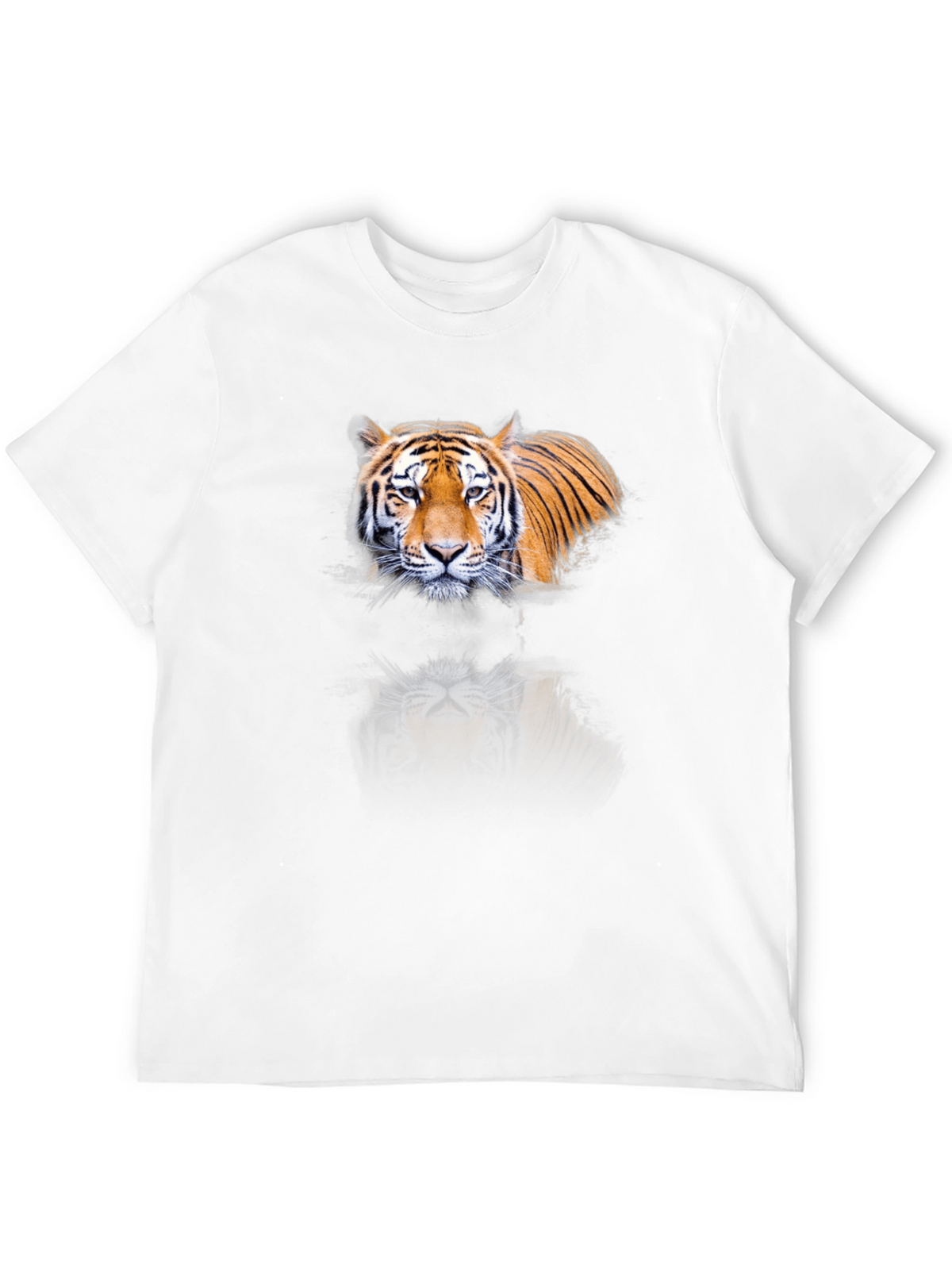 Tiger Graphic Print Black T-Shirt
