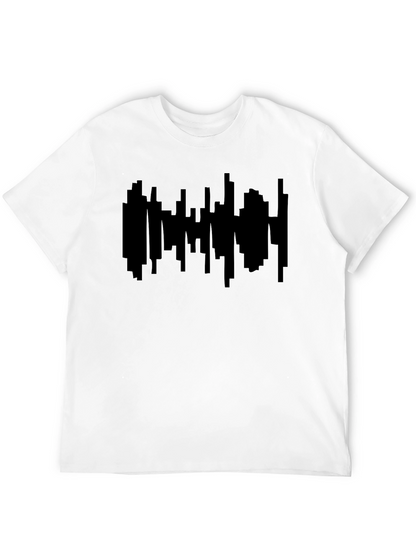 Black Cityscape Graphic Print T-Shirt