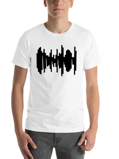 Black Cityscape Graphic Print T-Shirt