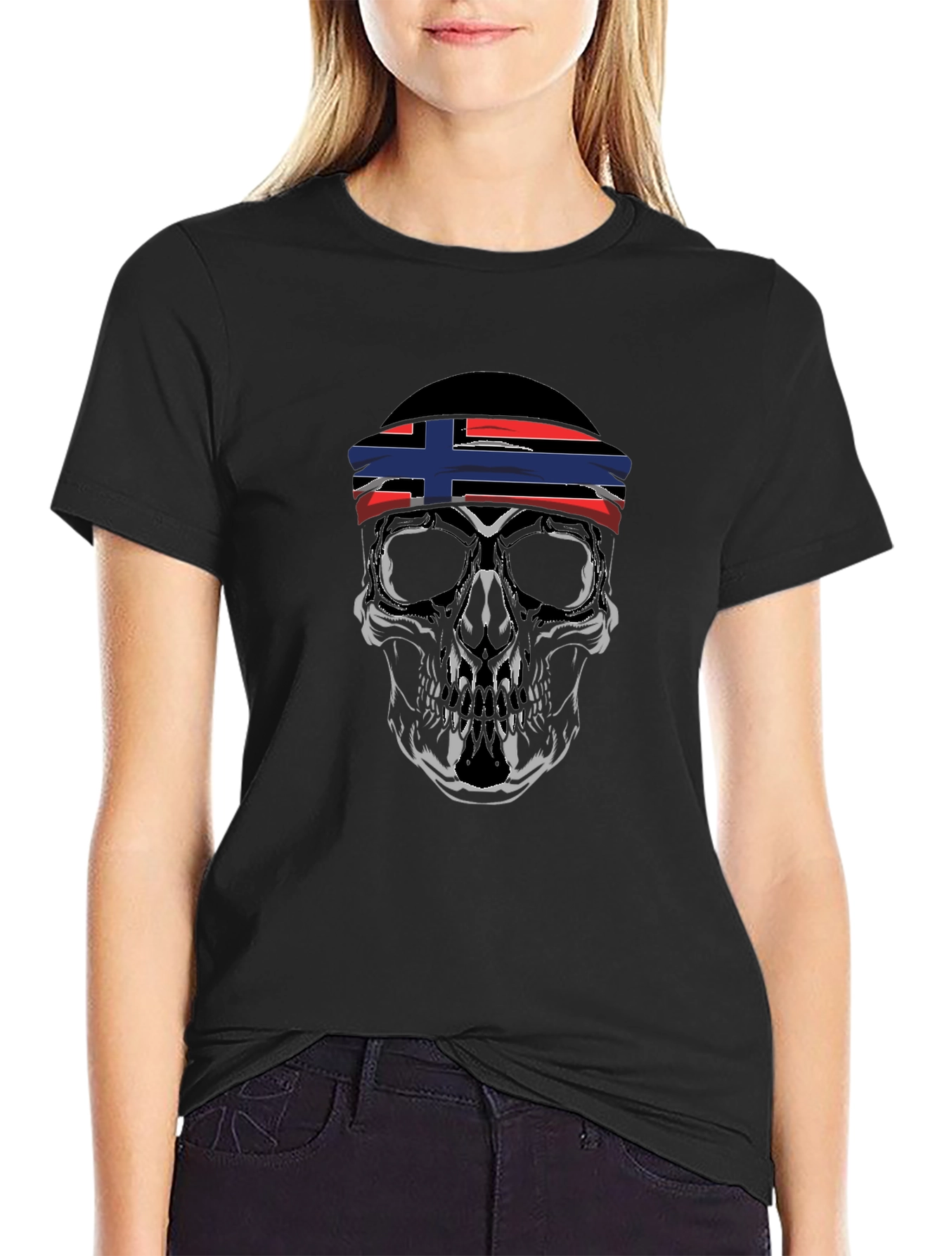 Skull Bandana Graphic Tee