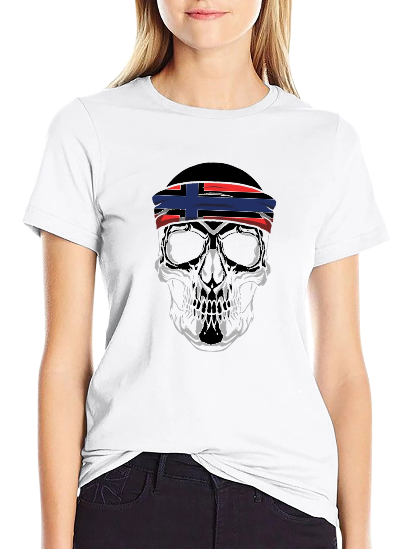 Skull Bandana Graphic Tee
