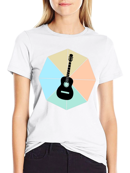 Guitar Geometric Graphic Tee