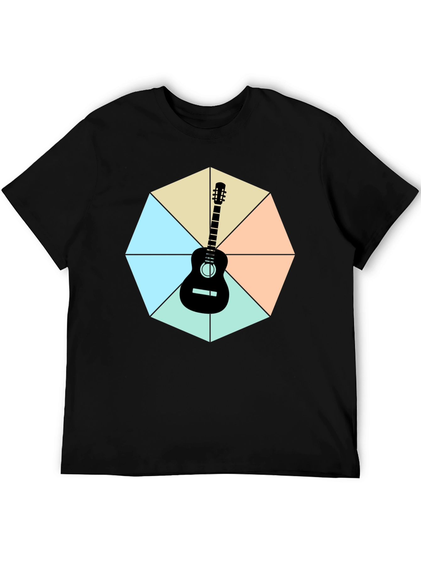 Guitar Geometric Graphic Tee