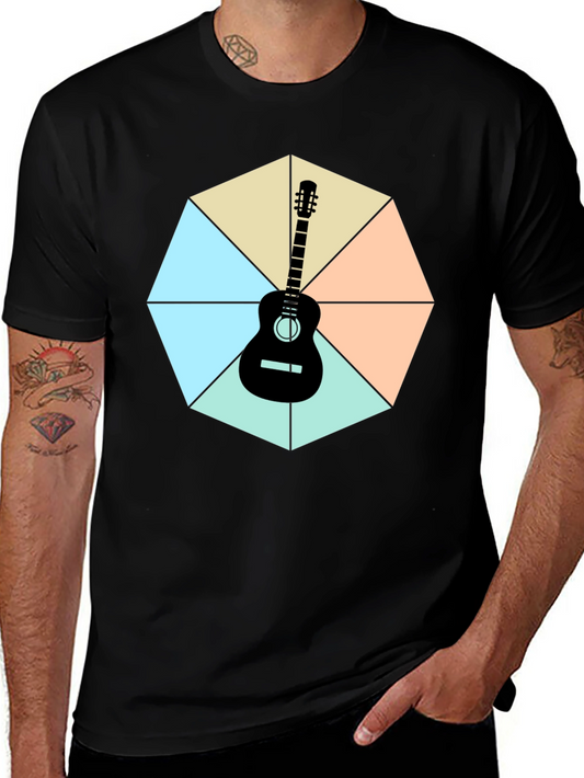 Guitar Geometric Graphic Tee