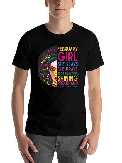 February Girl Black Pride Graphic Tee