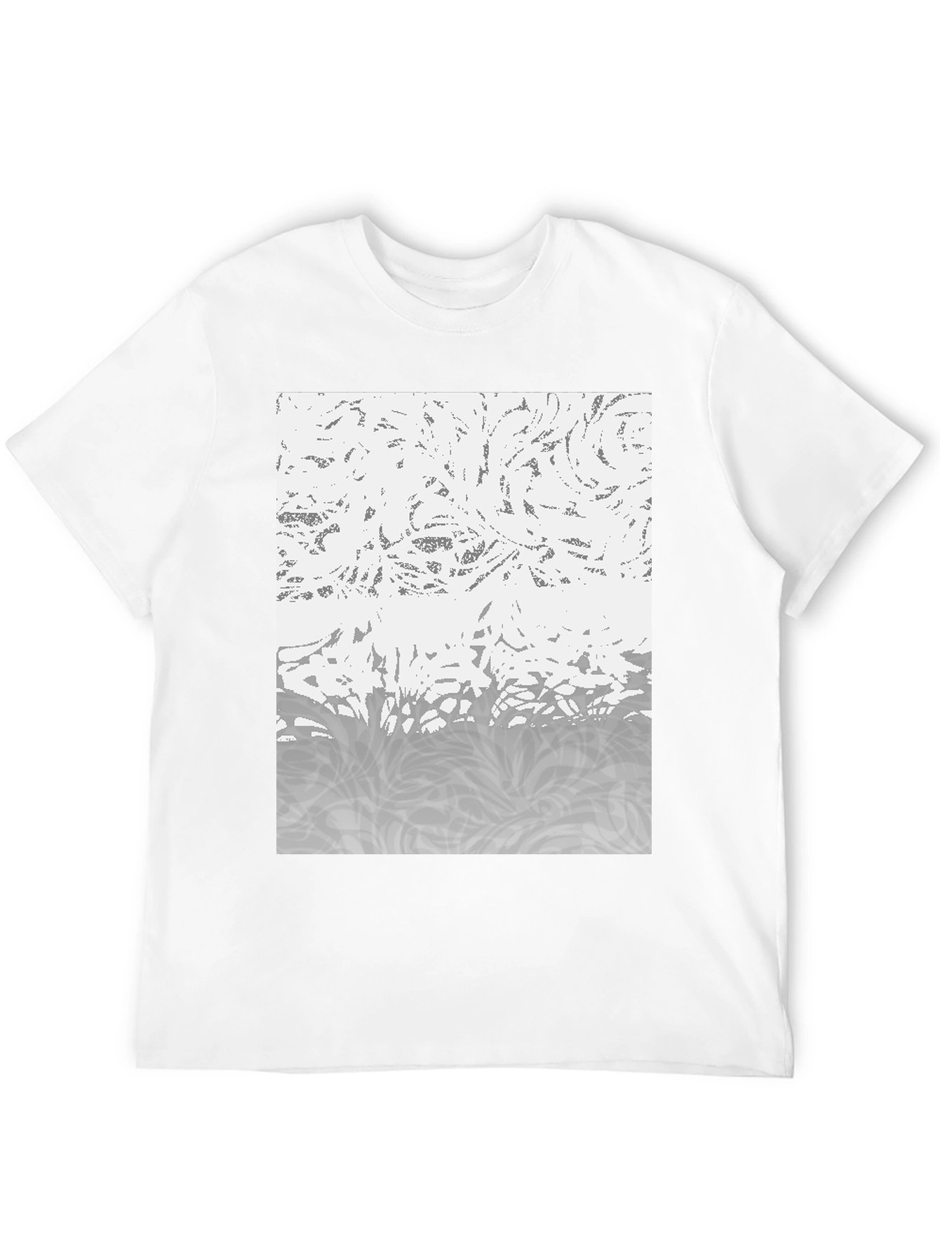 Abstract Pattern Black T-Shirt