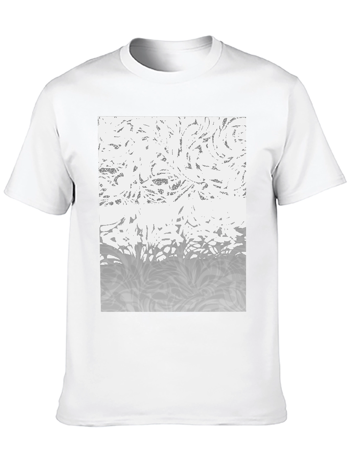 Abstract Pattern Black T-Shirt