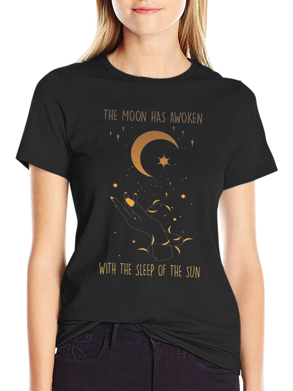 Celestial Moon Graphic T-Shirt