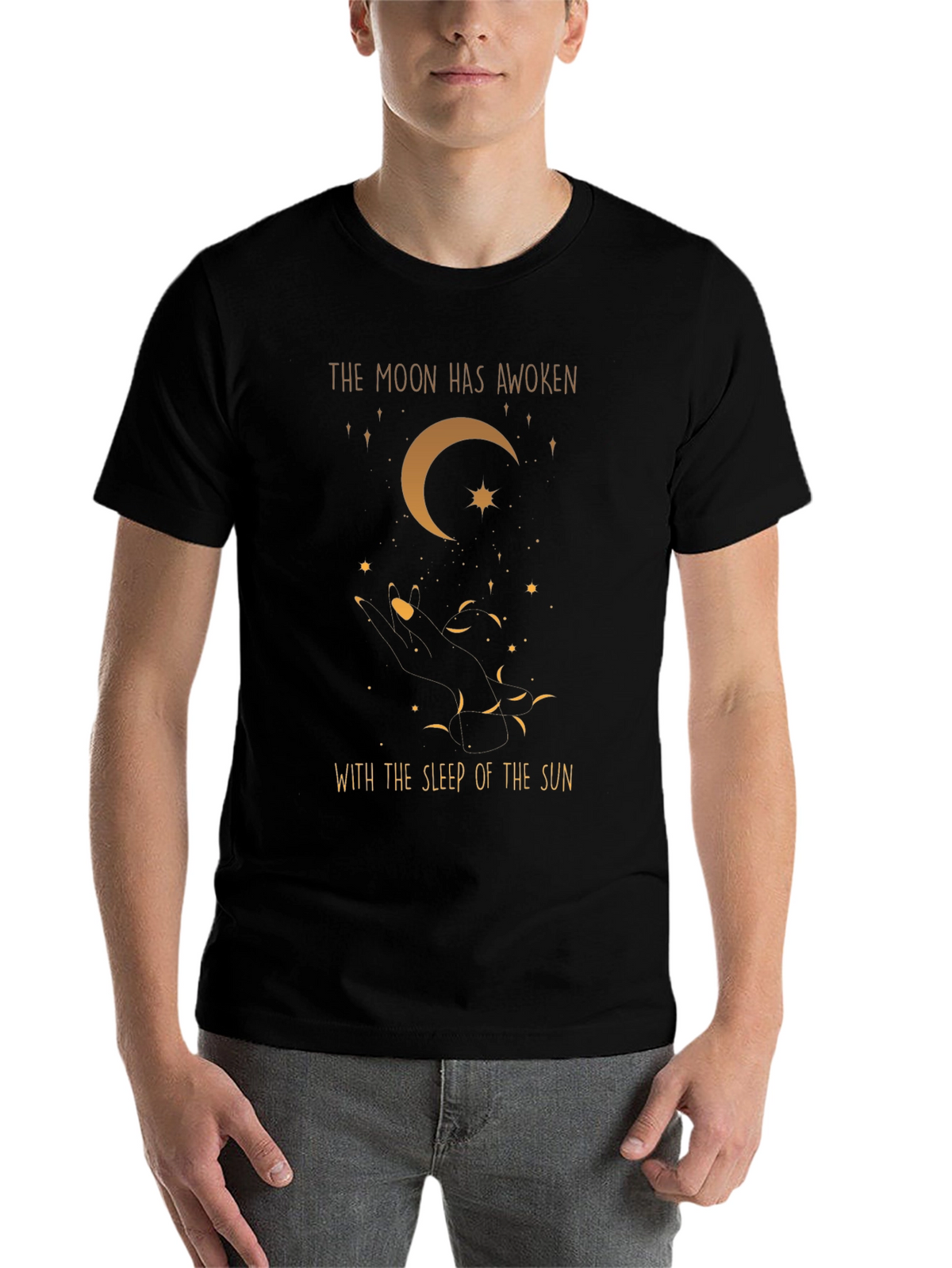 Celestial Moon Graphic T-Shirt
