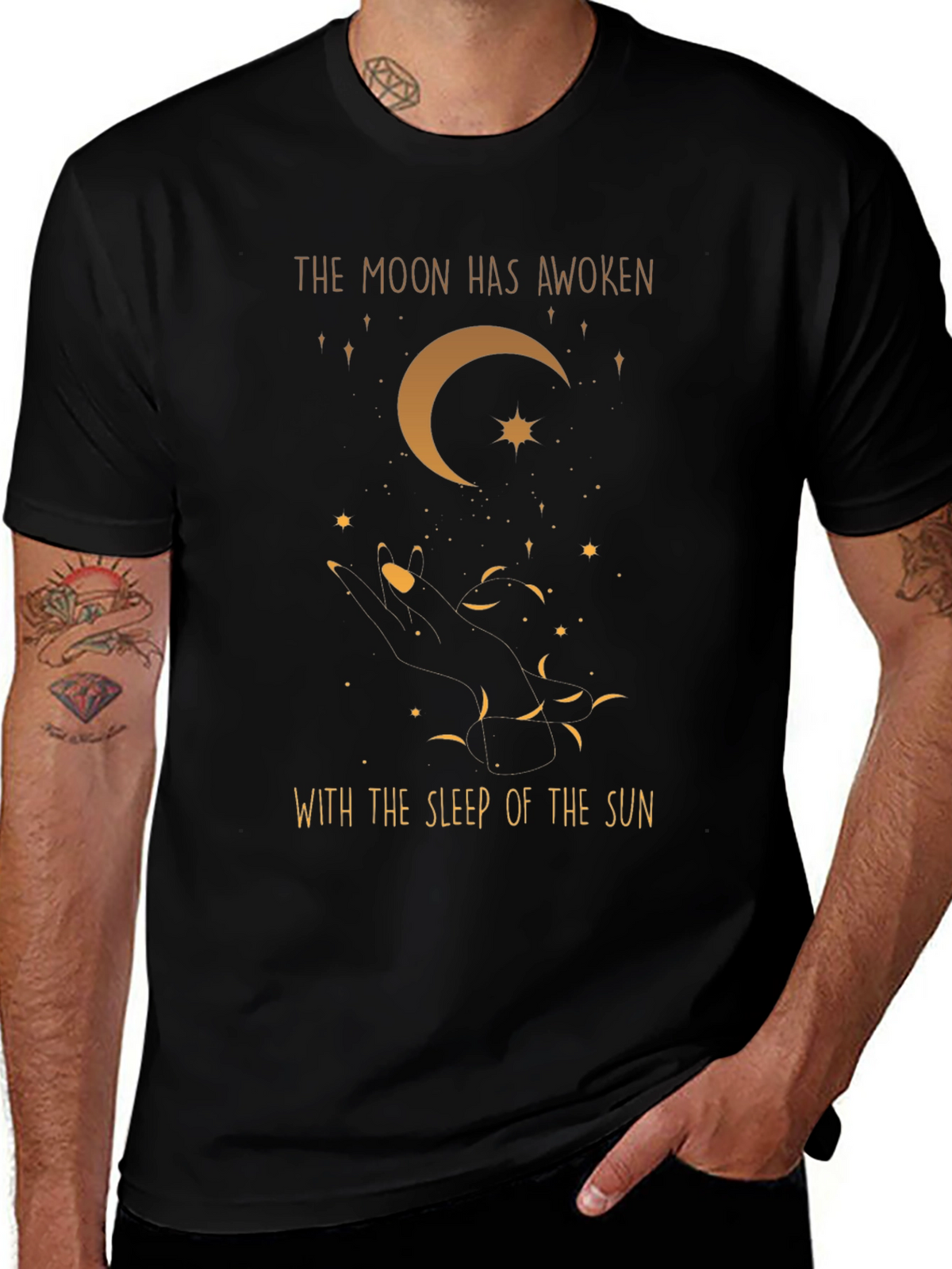 Celestial Moon Graphic T-Shirt