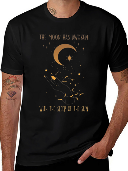 Celestial Moon Graphic T-Shirt
