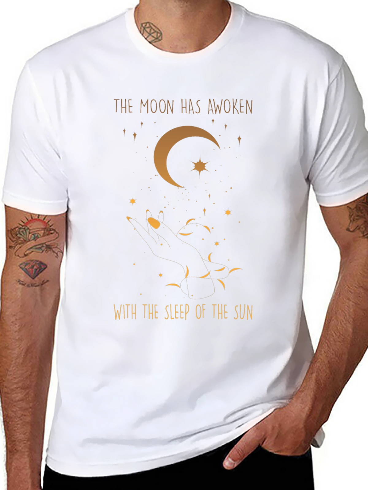 Celestial Moon Graphic T-Shirt
