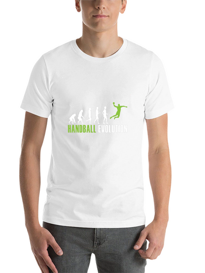 Handball Evolution Graphic Tee - Black Cotton T-Shirt