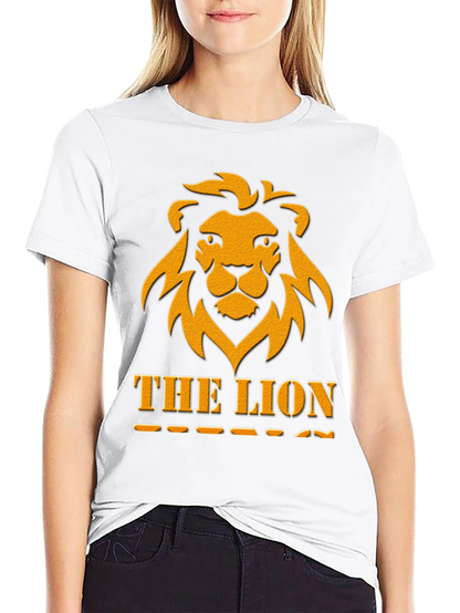 The Lion Graphic Tee - Bold Black T-Shirt