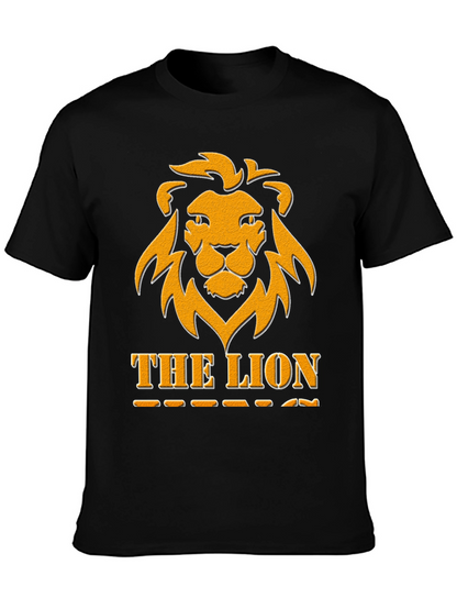 The Lion Graphic Tee - Bold Black T-Shirt