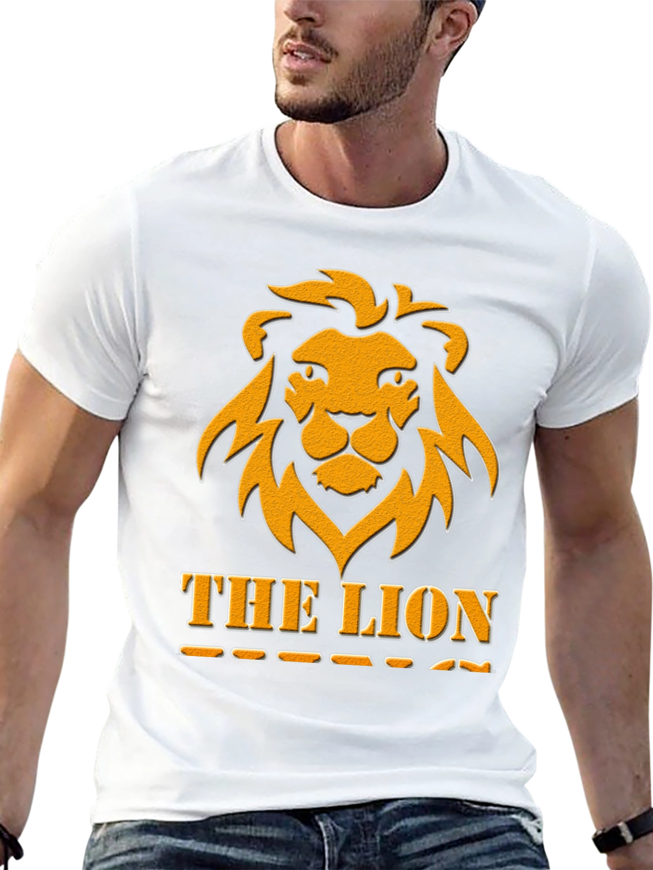 The Lion Graphic Tee - Bold Black T-Shirt