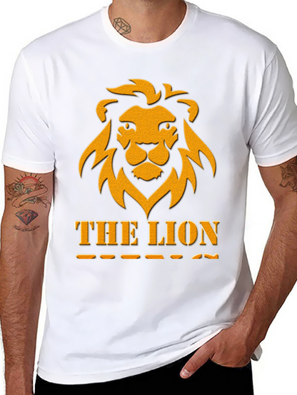 The Lion Graphic Tee - Bold Black T-Shirt